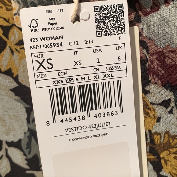 Mango Chiffon Floral Modest Dress 2 - Picture 16 of 16